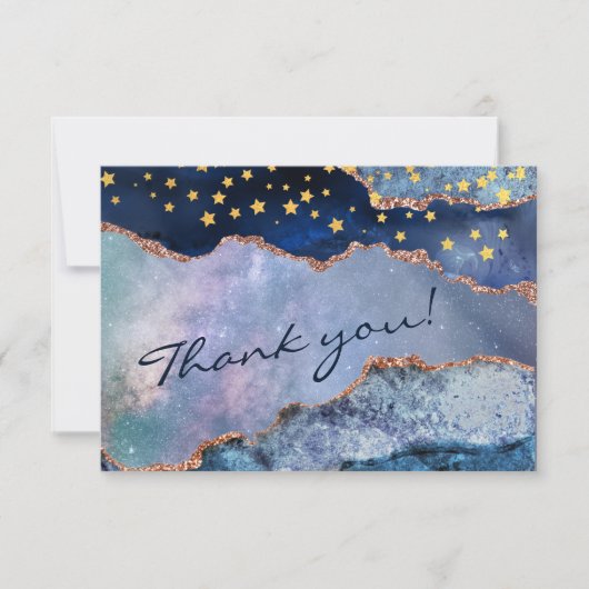 Ruimteavontuur in de melkweg - Hartelijk dank voor Kaart (Voorkant)