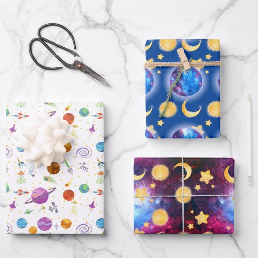 Ruimteavontuur Inpakpapier Vel (Voorkant)