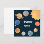 Ruimteavontuur: Planeten Bedankkaart (Voorkant / Achterkant)