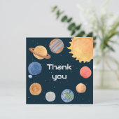 Ruimteavontuur: Planeten Bedankkaart (Staand voorkant)