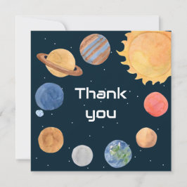Ruimteavontuur: Planeten Bedankkaart