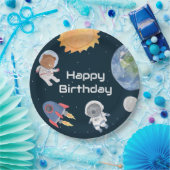 Ruimteavontuur: Planeten en dieren Astronauten Papieren Bordje (Feest)