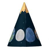 Ruimteavontuur: Planeten Feesthoedjes (Achterkant)