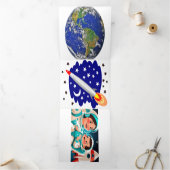 Ruimteavontuur Verjaardagsuitnodiging - Flat Kaart (Binnen)