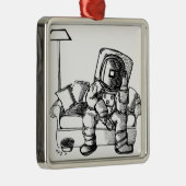 Ruimtebank Metalen Ornament (Rechts)