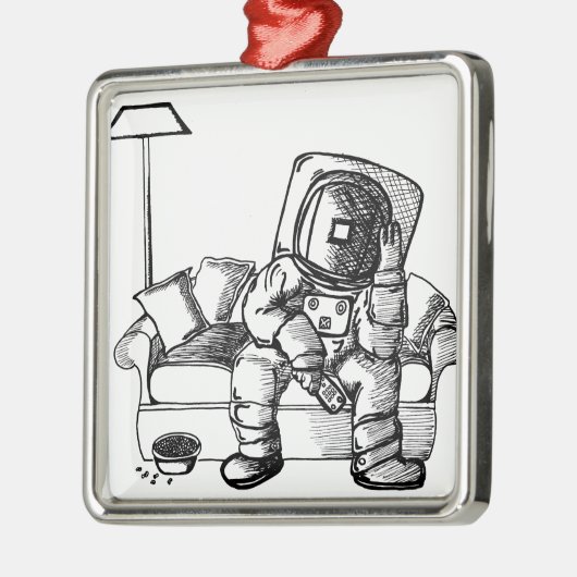 Ruimtebank Metalen Ornament (Links)