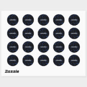 Ruimtebeslag - Sjabloon Ronde Sticker (Vel)