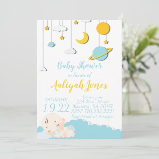 Ruimtebesparend Baby Kaart (Staand voorkant)