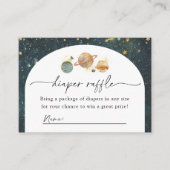 Ruimtebesparende kaart | Ruimtevaart-Baby shower (Voorkant)