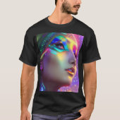 Ruimtebesparende, prachtige T-shirt met kleur (Voorkant)