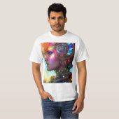 Ruimtebesparende, prachtige T-shirt met kleur (Voorkant volledig)