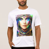 Ruimtebesparende, prachtige T-shirt met kleur (Voorkant)