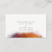 Ruimtebesparende Waterverf Visitekaartje (Achterkant)