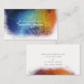 Ruimtebesparende Waterverf Visitekaartje (Voorkant / Achterkant)