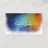 Ruimtebesparende Waterverf Visitekaartje (Voorkant)