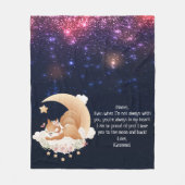 Ruimtebesparende whimsical Squirrel - Aangepaste b Fleece Deken (Voorkant)