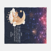 Ruimtebesparende whimsical Squirrel - Aangepaste b Fleece Deken (Voorkant (Horizontaal))