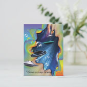 Ruimtebezoekers Briefkaart (Staand voorkant)