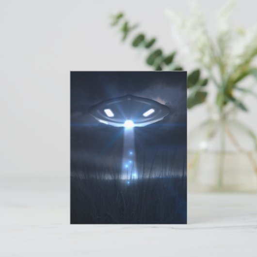 Ruimtebezoekers Briefkaart (Staand voorkant)