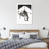 Ruimteblob bij het Ballet Canvas Afdruk (Insitu (Slaapkamer))