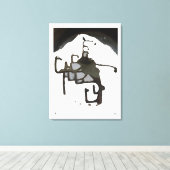 Ruimteblob bij het Ballet Canvas Afdruk (Insitu (Houten vloer))