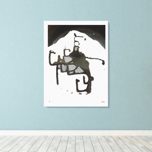 Ruimteblob bij het Ballet Canvas Afdruk (Insitu (Houten vloer))