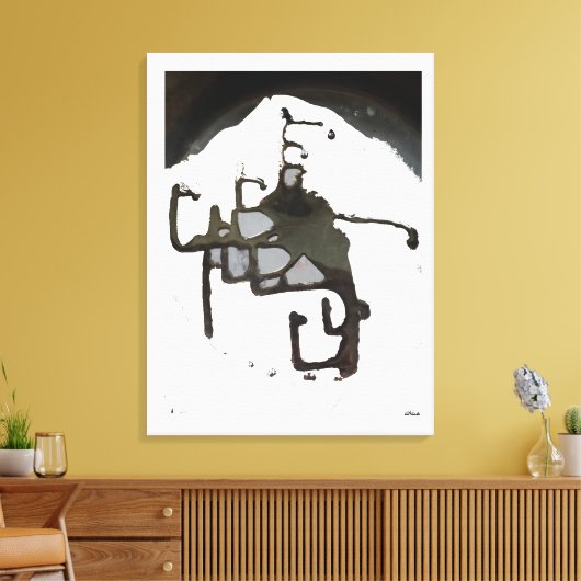 Ruimteblob bij het Ballet Canvas Afdruk (Insitu (Woonkamer))