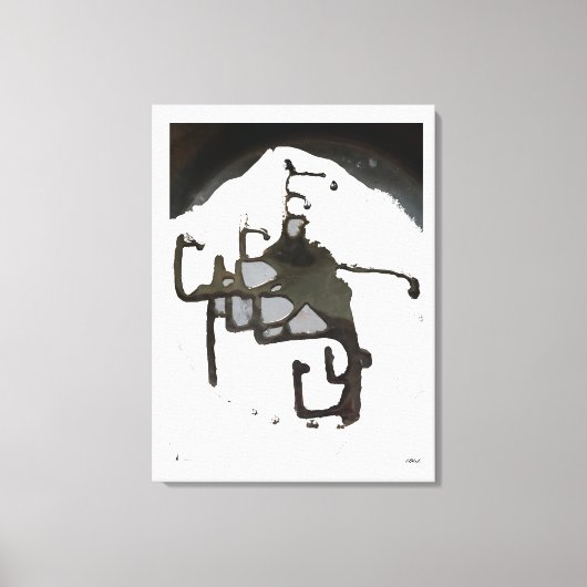 Ruimteblob bij het Ballet Canvas Afdruk (Voorkant)