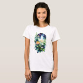 Ruimtebloemen T-shirt (Voorkant volledig)