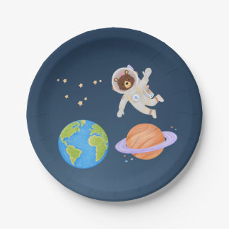 Ruimtebord 7" papieren bordje