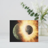 Ruimtebotsing Briefkaart (Staand voorkant)