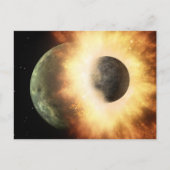 Ruimtebotsing Briefkaart (Voorkant)