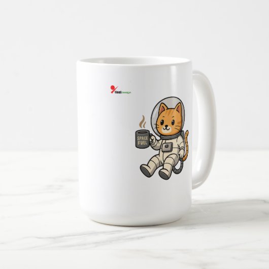 ruimtebrandstof koffiemok (Voorkant rechts)