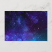 Ruimtebruiloft wenst het beste. Nachtsterren. heel Informatiekaartje (Achterkant)