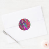 Ruimtebuitenwereldfeestbeest Ronde Sticker (Envelop)