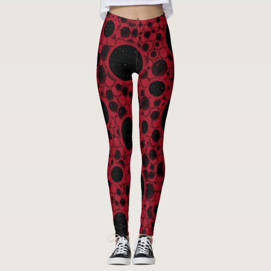 Ruimtebundels - Bourgogne Leggings (Voorkant)