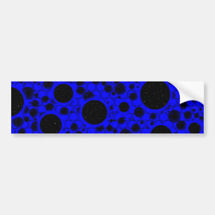 Ruimtebundelspillen - blauw bumpersticker