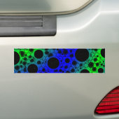 Ruimtebundelspillen - blauw/groen bumpersticker (Op auto)