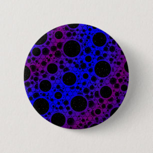 Ruimtebundelspillen - blauw/Paars Ronde Button 5,7 Cm