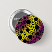Ruimtebundelspillen - geel/Paars Ronde Button 5,7 Cm (Voorkant /achterkant)