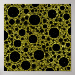 Ruimtebundelspillen - Glitter Gold Poster
