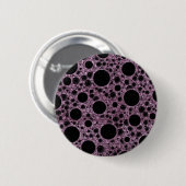 Ruimtebundelspillen - Glitter roze Ronde Button 5,7 Cm (Voorkant /achterkant)