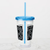 Ruimtebundelspillen - Glitter Silver Acryl Drinkbeker (Rechts)