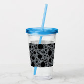 Ruimtebundelspillen - Glitter Silver Acryl Drinkbeker (Achterkant)