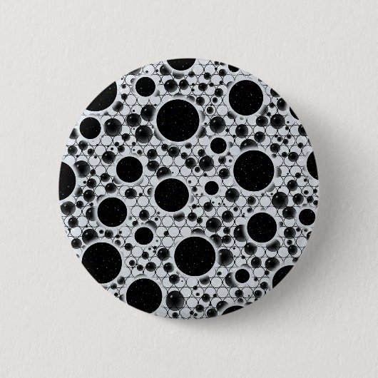 Ruimtebundelspillen - Glitter White Ronde Button 5,7 Cm (Voorkant)