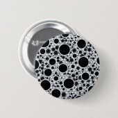 Ruimtebundelspillen - Glitter White Ronde Button 5,7 Cm (Voorkant /achterkant)