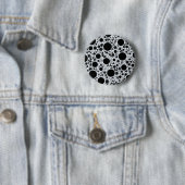 Ruimtebundelspillen - Glitter White Ronde Button 5,7 Cm (In situ)
