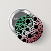 Ruimtebundelspillen - groen/wit/rood ronde button 5,7 cm (Voorkant /achterkant)