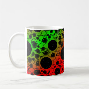 Ruimtebundelspillen - rood/groen koffiemok