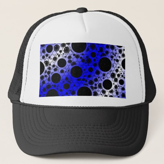 Ruimtebundelspillen - wit/blauw trucker pet (Voorkant)